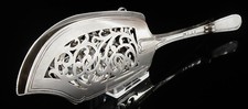 Antique Sterling Silver Fish Slice Spring Action, Hamilton & Inches 1896