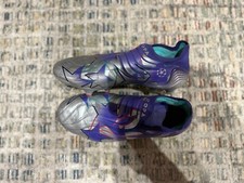 Adidas Copa Champions league Football Boots Boys Size 6 Purple Silver  Laceless