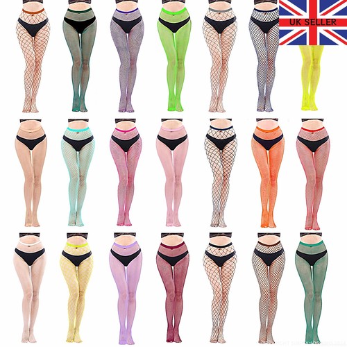 Womens coloured fishnet - womens,