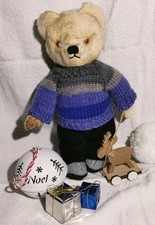 hand knitted teddy bear