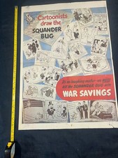 WW2 Propaganda Information Poster The Cartoonists Draw The Squander Bug