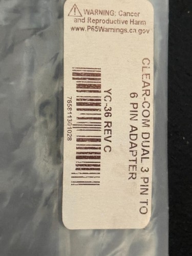 Clear com yc36 - yc36, dual-channel
