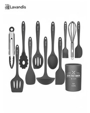 12 Pcs Kitchen Utensils Set Silicone Cooking Nonstick Spatula Turner Spoon Tools