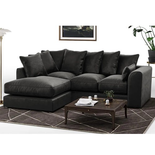 Plush velvet shaped corners - plush, l-shaped