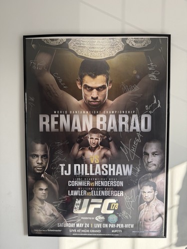 Ufc 173 signed - ufc, poster