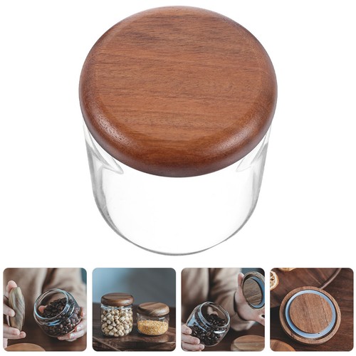 Glass storage jar with sealed - glass,