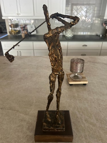 Vintage brutalist golfer - vintage,