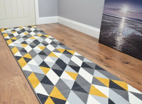 Grey gold carpet - carpet, runner