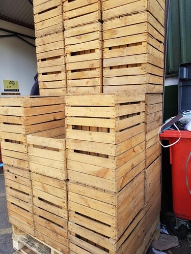 Vintage apple crates job - crates,
