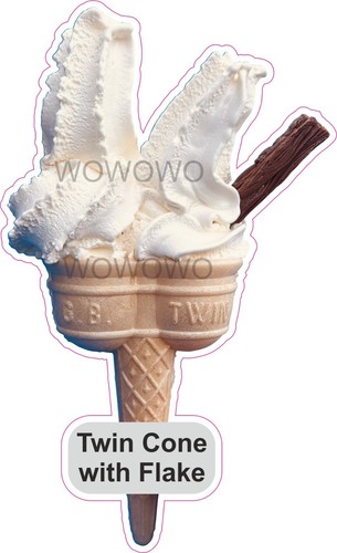 Ice cream van - sticker, twin