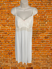 VINTAGE CREAM MEDIUM NIGHTDRESS CHEMISE CAMI NIGHTWEAR NURSING MATERNITY WOMENS