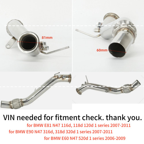 Exhaust downpipe for bmw - exhaust,
