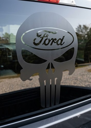 Ford skull vinyl decal - ford,