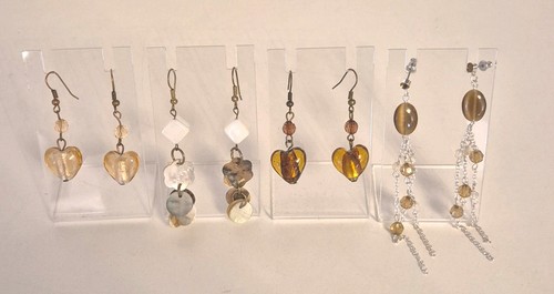 Four pairs vintage dangling - vintage,