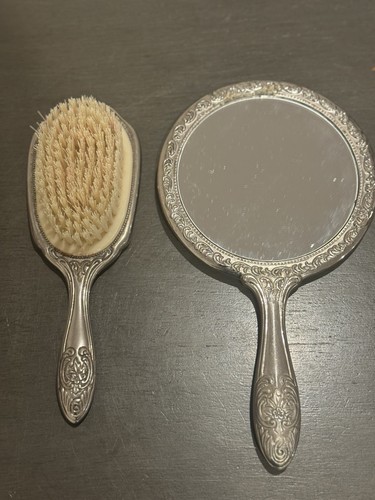 Vtg art noveau silver - noveau, plated