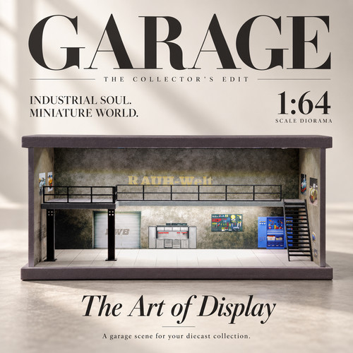 Diorama scale car garage - diorama,