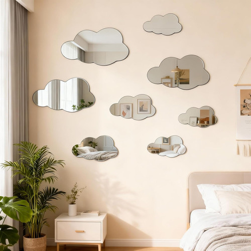 Acrylic cloud mirror - cloud,