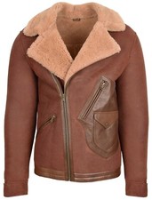 Mens Sheepskin Aviator Jacket