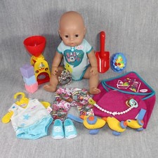 BABY BORN Boy Doll Zapf Creation Sleeping Eyes | Clothes | Shoes Toy Set 2015