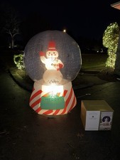 6 Ft SNOWMAN CANDYCANE SNOW