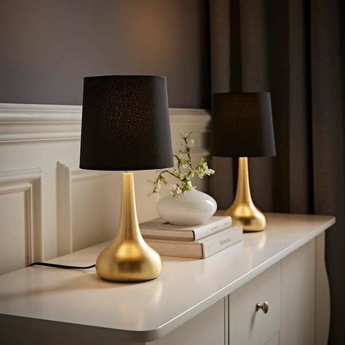 Pair touch table lamps - table,