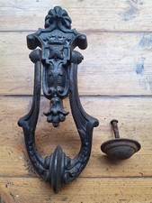 Antique Vintage Kenrick & Sons No 418 Cast Iron Door Knocker FREE UK P&P 
