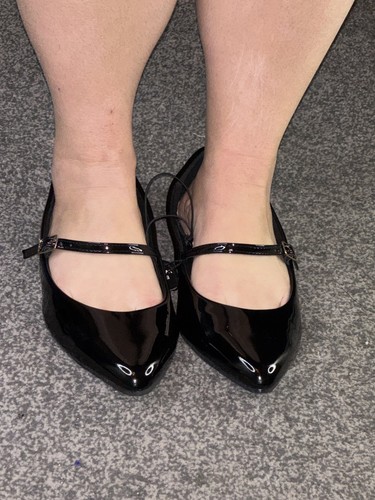 Black patent extra wide fit - black,
