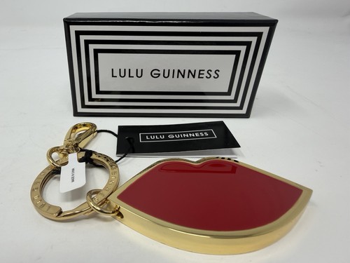 Lulu guinness red lip keyring - red,