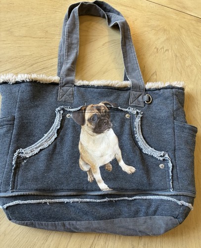 Pug purse dog tote bag - purse,
