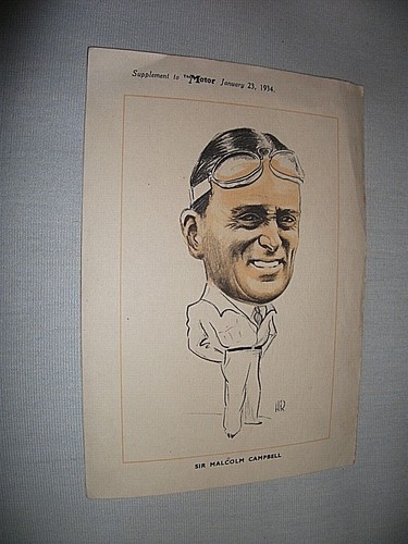 Sir malcolm campbell - sir, 1934