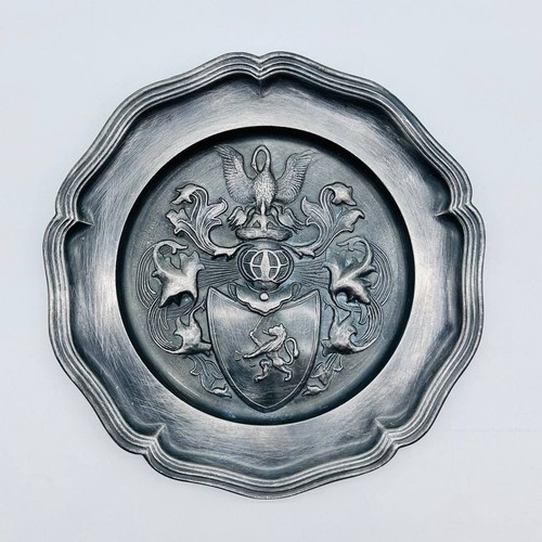 Antique pewter heraldic yale - antique,