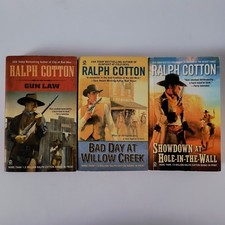 Ralph Cotton Western Book Bundle x3 Gun Law, Showdown, Bad Day at Willow Creek