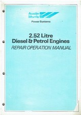 AUSTIN FX4D TAXI ORIGINAL 1979 2.5 LITRE DIESEL ENGINE FACTORY WORKSHOP MANUAL