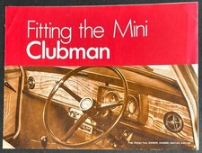 Fitting booklet for MINI CLUBMAN ROKEE Dashboard Veneer Fascia Brochure