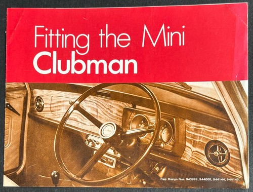 Fitting booklet for mini - for,