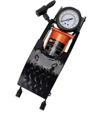 Hilka RAC-HP211 Heavy Duty Single Barrel Foot Pump, Orange/Black