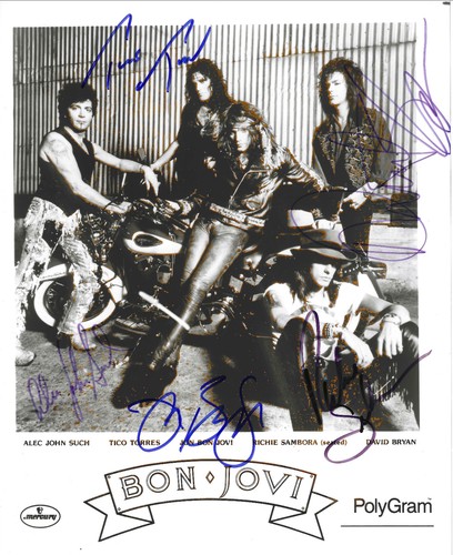 Bon jovi signed - signed, 8x10