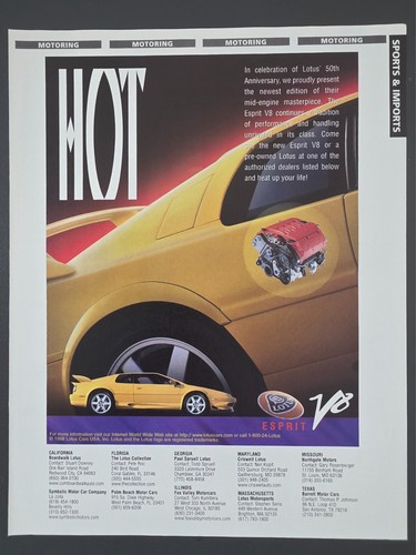 1999 print lotus esprit - print,