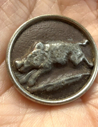 Antique french hunting button - french,