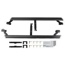 Running Board Side Steps Aluminum for Audi Q7 2016-2023 4M Black Protection Pair