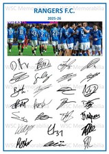 11807. Glasgow Rangers Signed