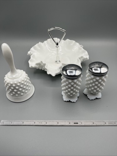 Vtg fenton hobnail - hobnail, white