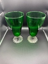 Vintage Green Depression Glass
