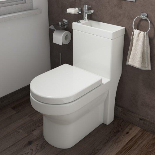 Close coupled toilet - close,