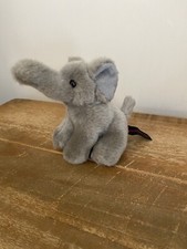 Dowman Soft Touch Grey Elephant Soft Toy 6” Plush Excellent Condition 