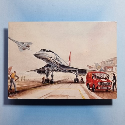 Commercial aircraft postcard - commercial,