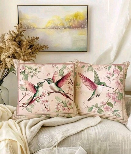 Pink humming birds - x,