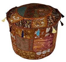 Indian Vintage Patchwork Pouf