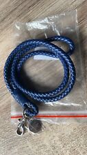 NEW NO PACKAGING HACKETT LONDON N HILL PLAIT LANYARD / NAVY / LEATHER / LIMITED