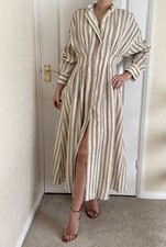 MAX MARA Yole striped linen